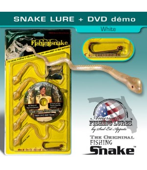 Snake lure + DVD démo White