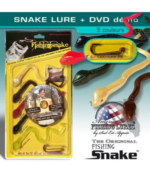 Snake lure + DVD démo 5 couleur