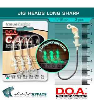 Jig Heads Long Sharp - 1/16 oz